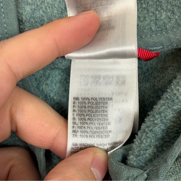 The North Face Green Polartec Fleece Zip Up Jacket Size Small - Picture 5 of 7